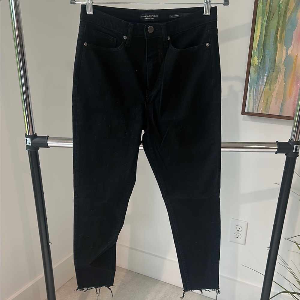 Banana Republic Black Straight Leg Jeans